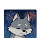 花火と遠吠えオオカミ@SFW（個別スタンプ：3）