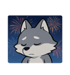 花火と遠吠えオオカミ@SFW（個別スタンプ：6）