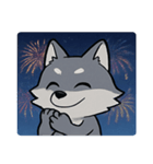 花火と遠吠えオオカミ@SFW（個別スタンプ：10）