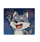 花火と遠吠えオオカミ@SFW（個別スタンプ：11）