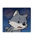 花火と遠吠えオオカミ@SFW（個別スタンプ：12）