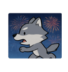 花火と遠吠えオオカミ@SFW（個別スタンプ：13）