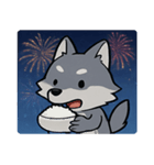 花火と遠吠えオオカミ@SFW（個別スタンプ：14）