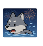 花火と遠吠えオオカミ@SFW（個別スタンプ：16）