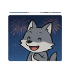 花火と遠吠えオオカミ@SFW（個別スタンプ：21）