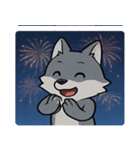 花火と遠吠えオオカミ@SFW（個別スタンプ：22）
