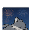花火と遠吠えオオカミ@SFW（個別スタンプ：24）