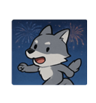 花火と遠吠えオオカミ@SFW（個別スタンプ：25）