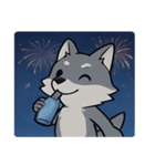 花火と遠吠えオオカミ@SFW（個別スタンプ：27）