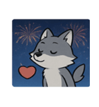 花火と遠吠えオオカミ@SFW（個別スタンプ：29）