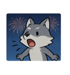 花火と遠吠えオオカミ@SFW（個別スタンプ：31）
