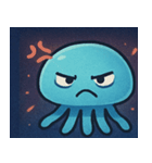 花火とふわふわクラゲ@SFW（個別スタンプ：1）