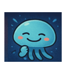 花火とふわふわクラゲ@SFW（個別スタンプ：2）