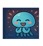 花火とふわふわクラゲ@SFW（個別スタンプ：5）