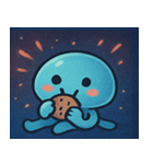 花火とふわふわクラゲ@SFW（個別スタンプ：8）