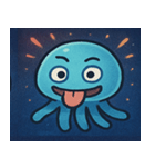 花火とふわふわクラゲ@SFW（個別スタンプ：14）