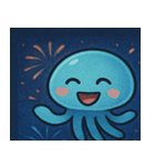 花火とふわふわクラゲ@SFW（個別スタンプ：17）