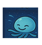 花火とふわふわクラゲ@SFW（個別スタンプ：21）