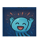 花火とふわふわクラゲ@SFW（個別スタンプ：22）