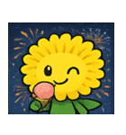 花火とふわふわタンポポ@SFW（個別スタンプ：9）