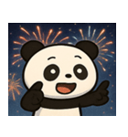 花火とまんまるパンダ@SFW（個別スタンプ：7）