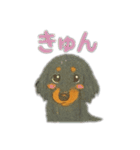ミニチュアダックスのくぽら（個別スタンプ：22）