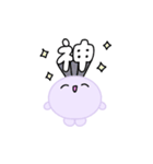【推し活】紫のおしかつちゃん（個別スタンプ：10）