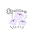 【推し活】紫のおしかつちゃん（個別スタンプ：34）