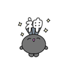 【推し活】黒のおしかつちゃん（個別スタンプ：10）