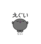 【推し活】黒のおしかつちゃん（個別スタンプ：40）
