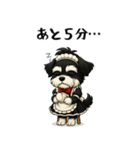 メイドの恰好をしたシュナウザー（個別スタンプ：38）