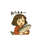 サクラマスまさこ海櫻（個別スタンプ：1）
