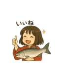 サクラマスまさこ海櫻（個別スタンプ：6）