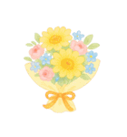 あなたへ贈るやさしい花束♡組み合わせ（個別スタンプ：4）