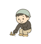 清掃員のお仕事スタンプ1（個別スタンプ：1）