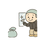 清掃員のお仕事スタンプ1（個別スタンプ：3）