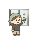 清掃員のお仕事スタンプ1（個別スタンプ：8）