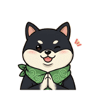 とある黒柴の日常（個別スタンプ：32）