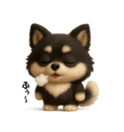 『オノマトペ』3D黒ポメ（個別スタンプ：20）