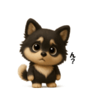 『オノマトペ』3D黒ポメ（個別スタンプ：30）