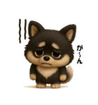 『オノマトペ』3D黒ポメ（個別スタンプ：32）