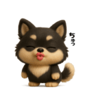 『オノマトペ』3D黒ポメ（個別スタンプ：33）