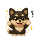 『オノマトペ』3D黒ポメ（個別スタンプ：34）