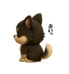 『オノマトペ』3D黒ポメ（個別スタンプ：36）