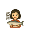 サクラマス海櫻まさこ（個別スタンプ：5）
