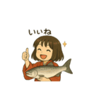 サクラマス海櫻まさこ（個別スタンプ：16）