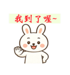 かわいい小さな白いウサギ うさぎの日常編（個別スタンプ：22）