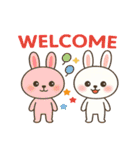 かわいい小さな白いウサギ うさぎの日常編（個別スタンプ：33）