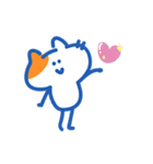 白オレンジにゃんこの日記（個別スタンプ：1）
