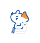 白オレンジにゃんこの日記（個別スタンプ：3）